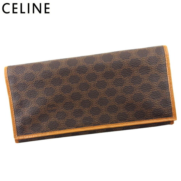 Celine brown long Macadam Wallet leather beige - Picture 1 of 5